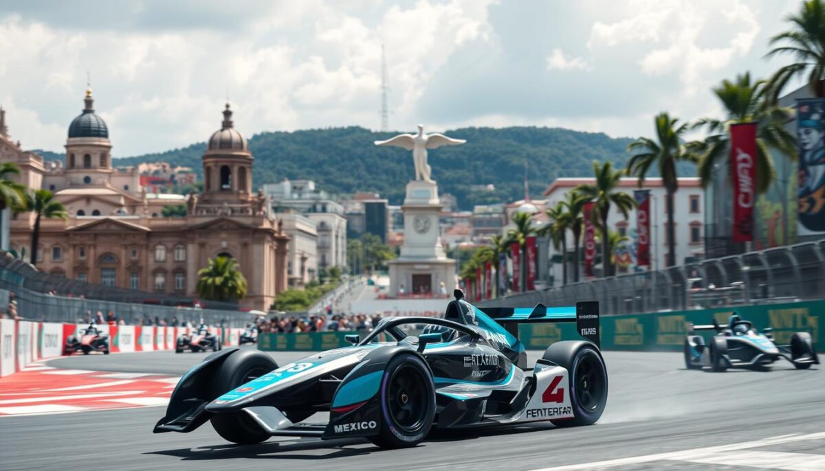 D'Ambrosio background in the Mexico City E-Prix